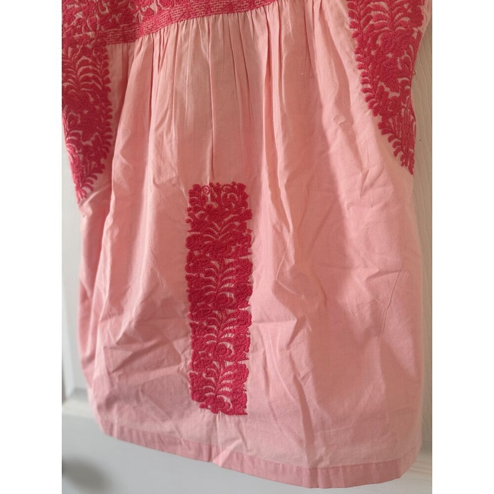 J. Marie Women's Pink Embroidered Lightweight Blouse Sleeveless Size S - Picture 7 of 14